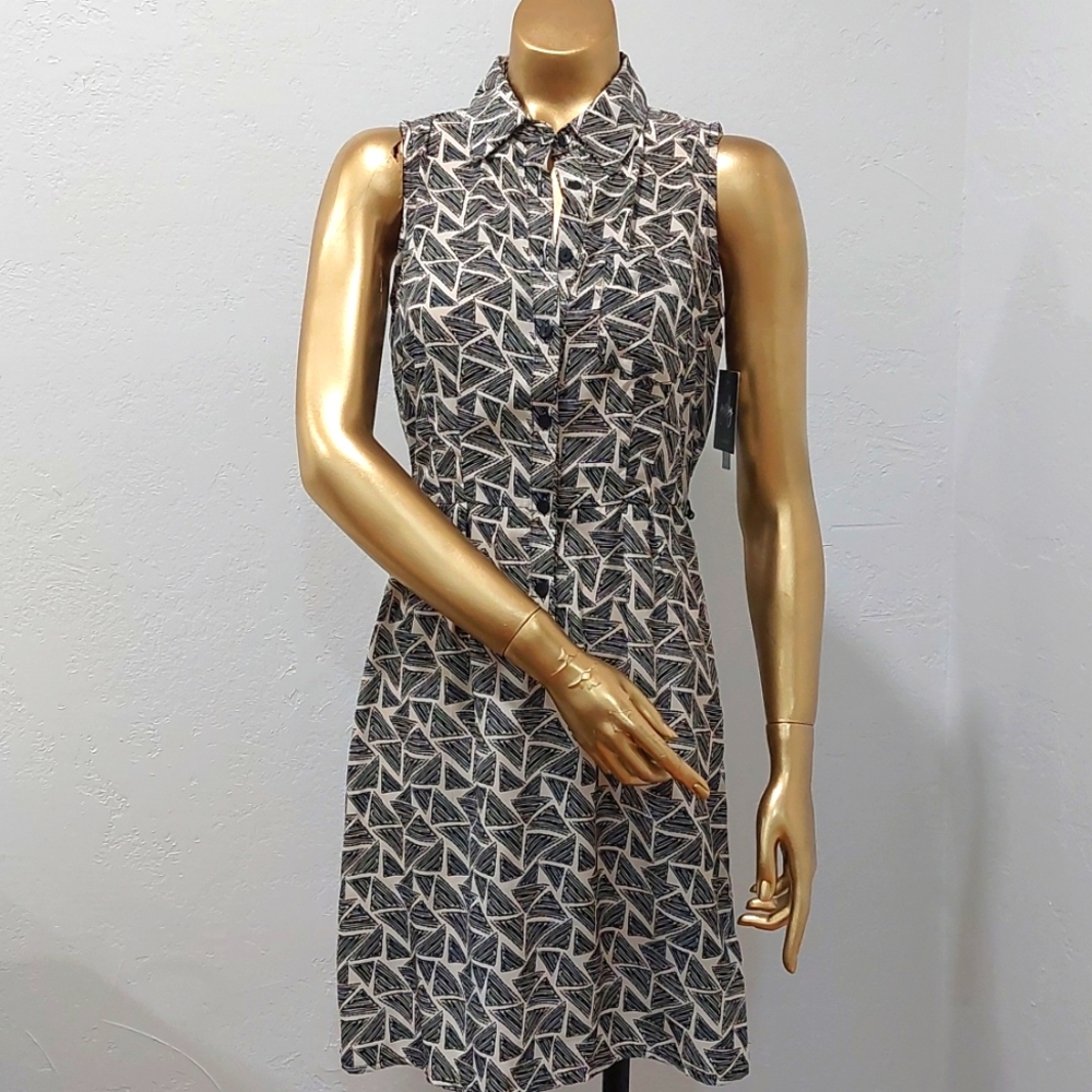 Sleeveless Printed Dress